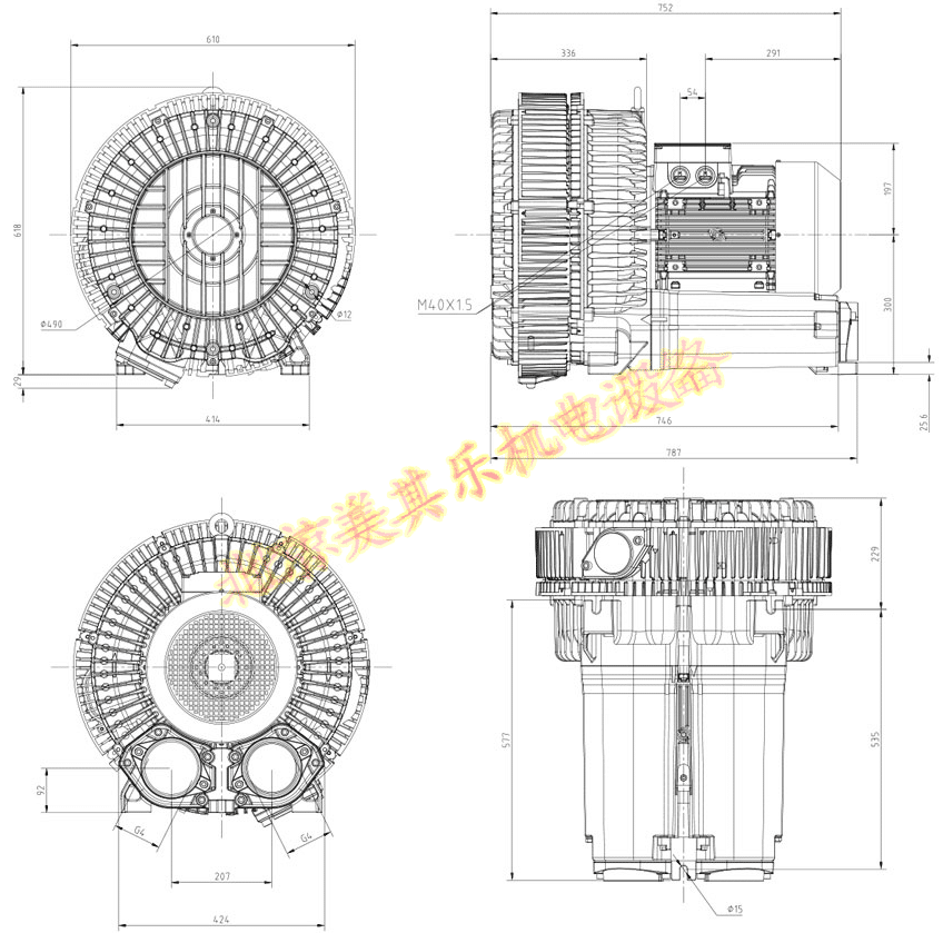 2GH940鼓風(fēng)機(jī)（15kw、20kw、25kw）