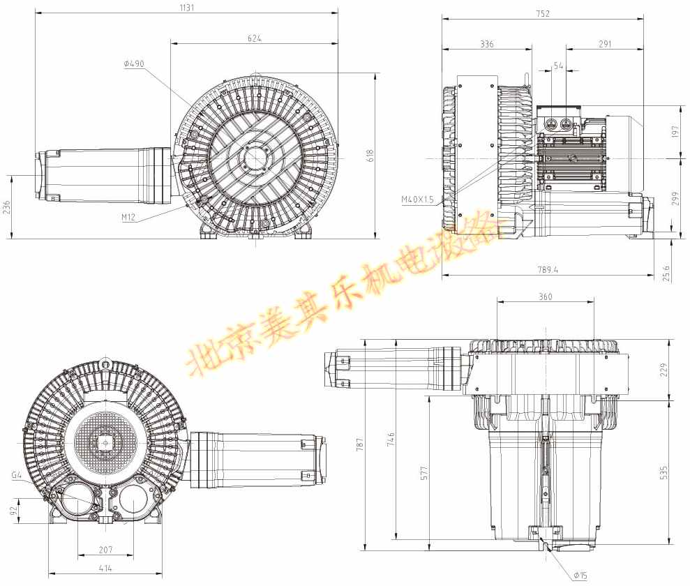 2GH920(16.5kw、20kw、25kw)高壓鼓風機